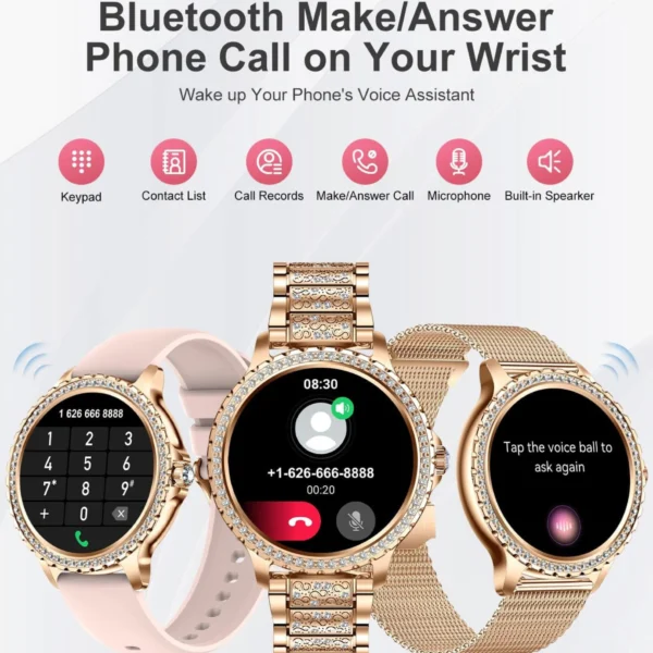 Reloj Inteligente Mujer con Llamada Bluetooth