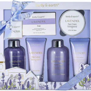 Set de Regalo de Baño y Ducha Body & Earth: Elixir de Lavanda